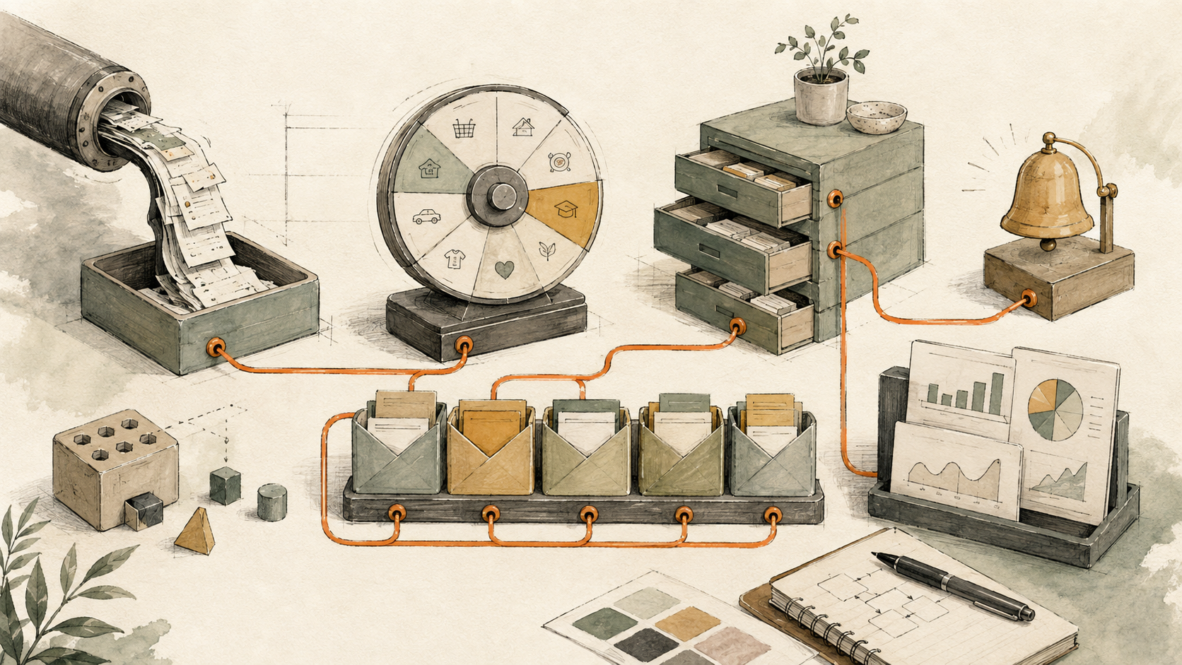 A modular budgeting system assembled from finance primitives