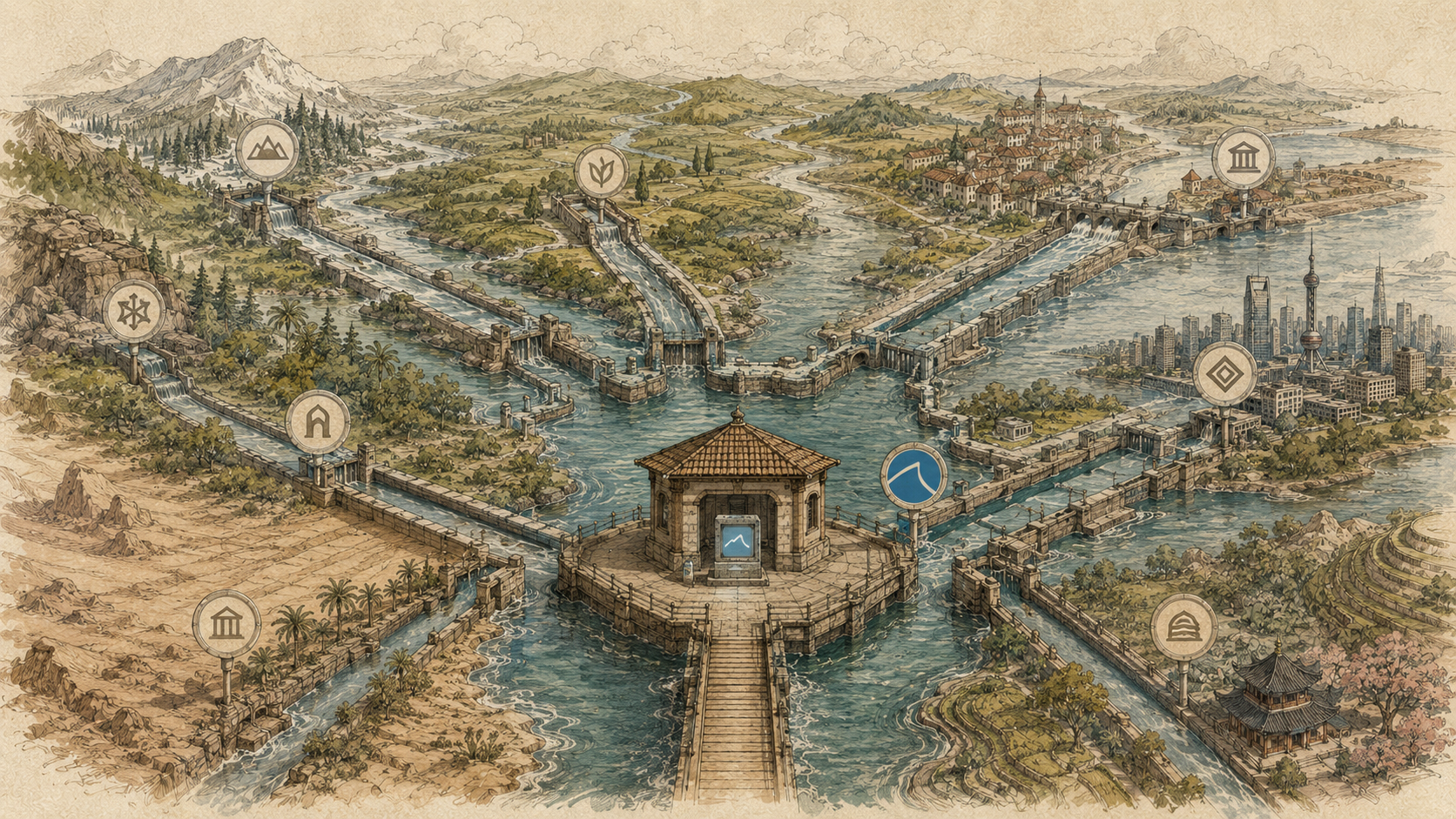 Regional bank data channels converging on a global app harbour